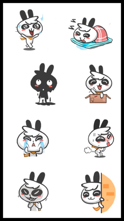 Panda Rabbit Stickers