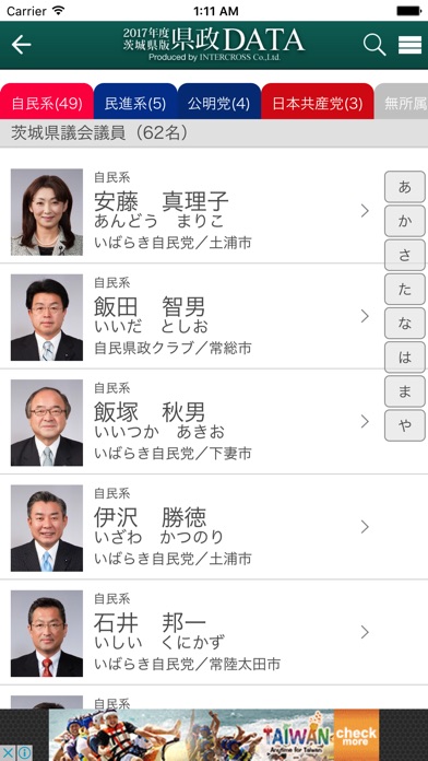 茨城県政DATAのスクリーンショット1 茨城県政DATAのスクリーンショット1