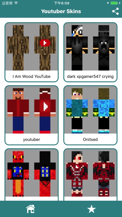 Youtuber SKINS App for Minecraft PE - MCPE Skins