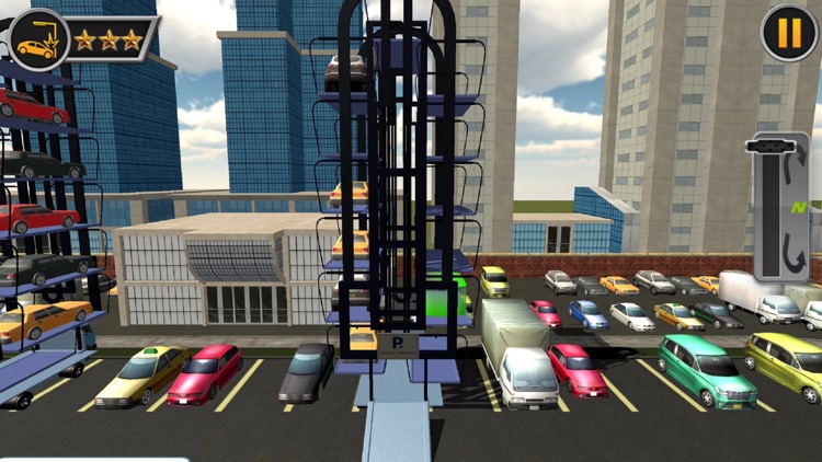 Multi Level Car Parking Crane Driving Simulator 3D