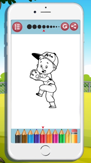 Sport baseball coloring  games for kids(圖1)-速報App