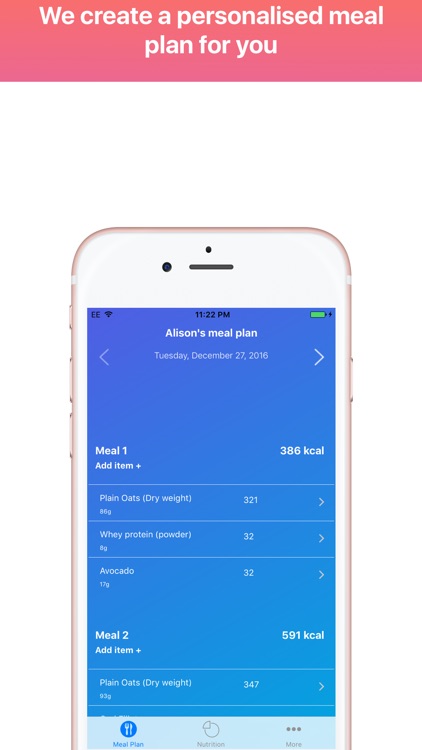 Calorie counter and diet plans by Meal Plan