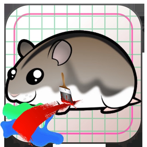 Mouse and Animals Coloring Book for Children Icon