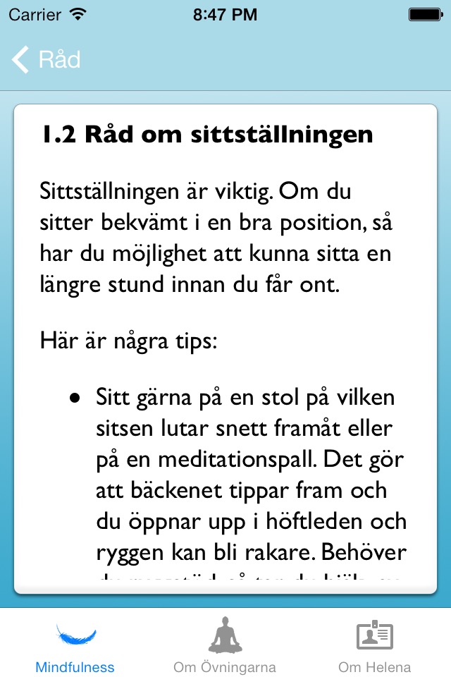 Mindfulness av Helena Löwen-Åberg screenshot 2