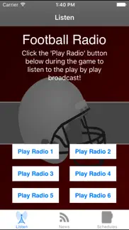 alabama football - radio, schedule & news iphone screenshot 2