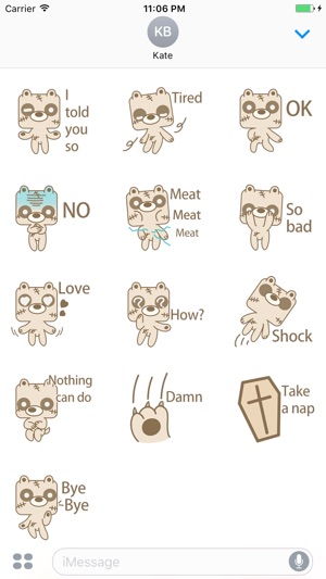 Brook The Cute Zombie Bear Stickers(圖3)-速報App