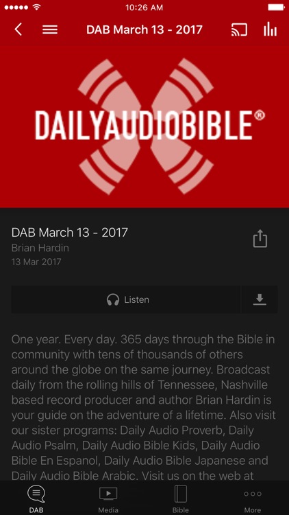 Daily Audio Bible App