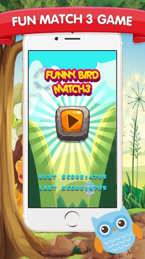 Funny Bird - Match 3 Game HD(圖1)-速報App