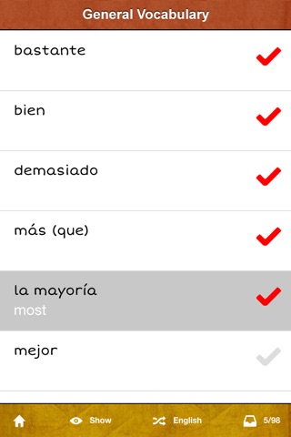 cRaMiT Spanish GCSE Vocabulary screenshot 4