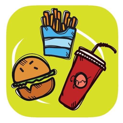 Draw Foods Coloring Page For Kids And Toddler Icon