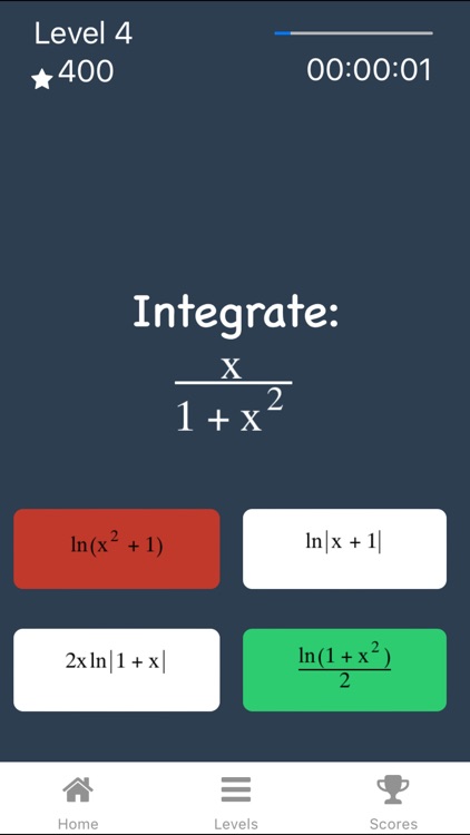 Calculus Quiz Game - Integral & Derivative Math