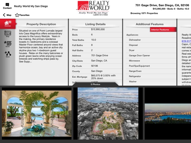 Realty World My San Diego for iPad(圖4)-速報App