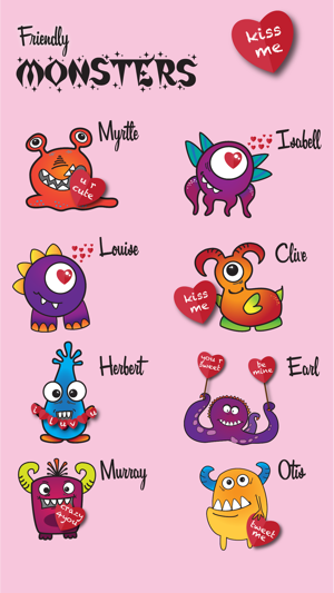 Friendly Monsters Valentines(圖2)-速報App