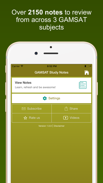 How to cancel & delete GAMSAT Study Notes from iphone & ipad 1