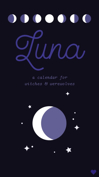 Luna — a lunar calendar for witches and werewolves
