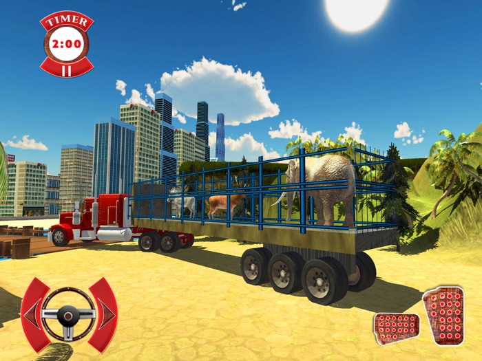 动物园动物运输卡车＆驾驶sim