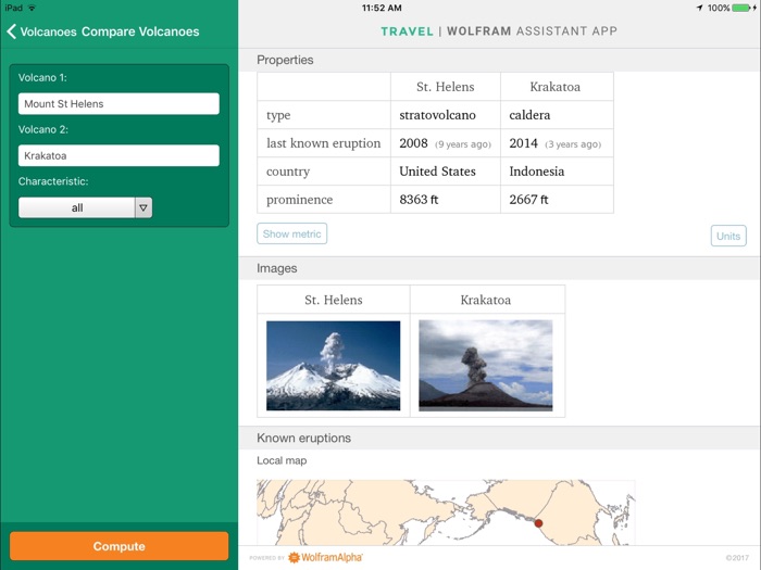 Wolfram Travel Assistant App