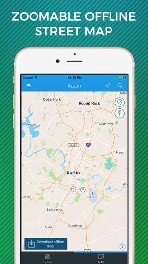 Austin Travel Guide with Offline Street Map(圖3)-速報App