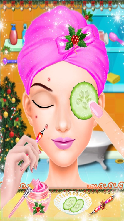 Christmas Hair Salon & Makeover: Girls Games