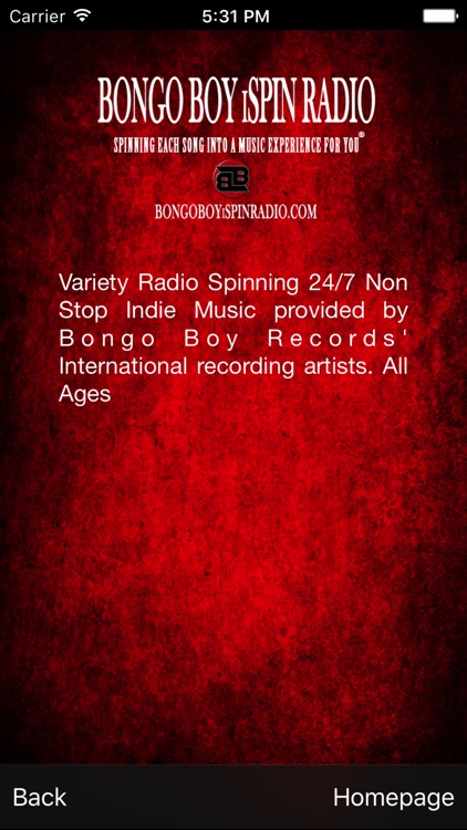 Bongo Boy iSpin Radio