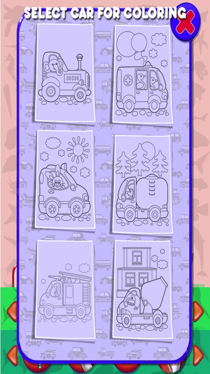 Car Kids Coloring Book