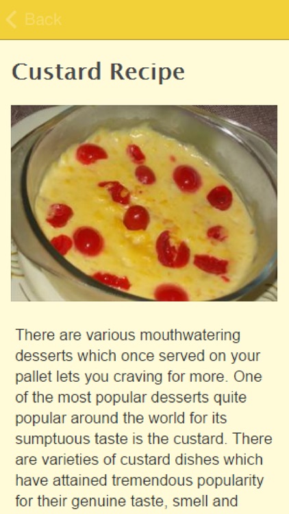 Custard Recipes