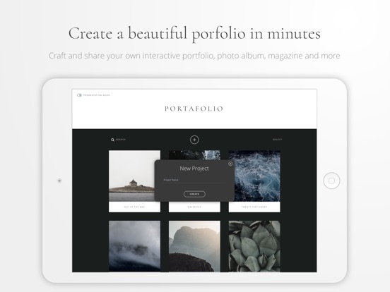 Portafolio - Design a Portfolio & Photo Albums Screenshots