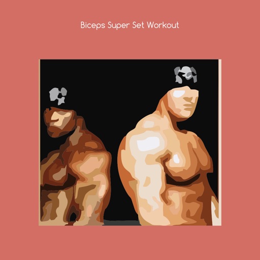 Biceps super set workout icon