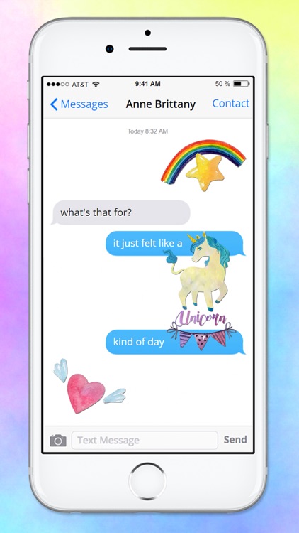 Watercolor Unicorn Sticker Pack