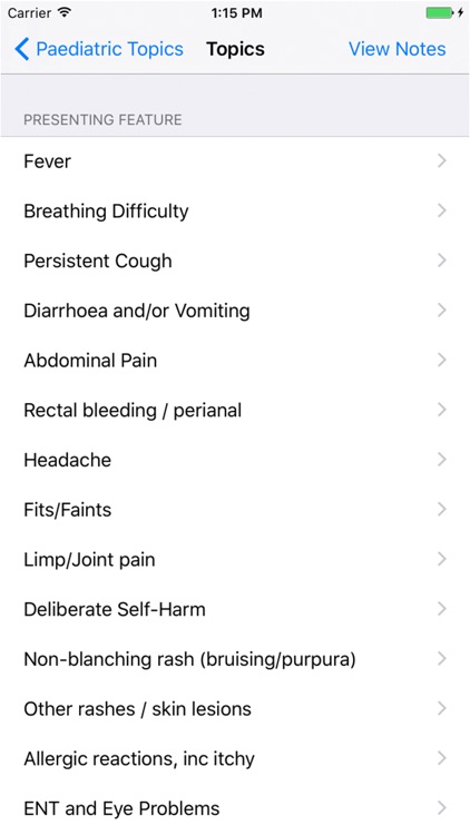 Paediatrics Topics