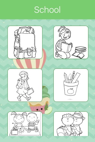 School Coloring Book for Kids: Learn to color screenshot 3