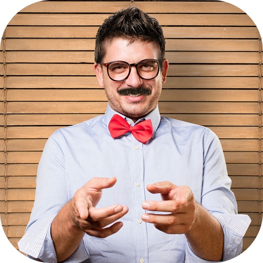 Man Hair Mustache Camera Photo Editor iOS App