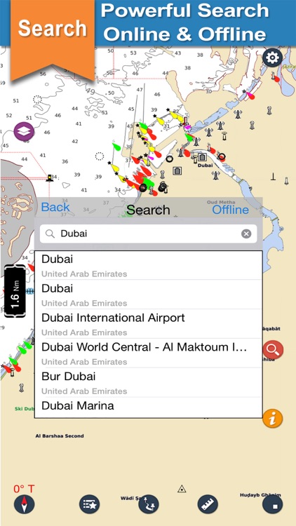 Boating Dubai Nautical charts