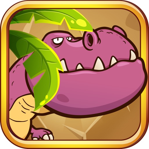 Dinosaur match 3 puzzle game icon