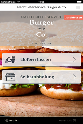 Nachtlieferservice Burger und Co screenshot 2