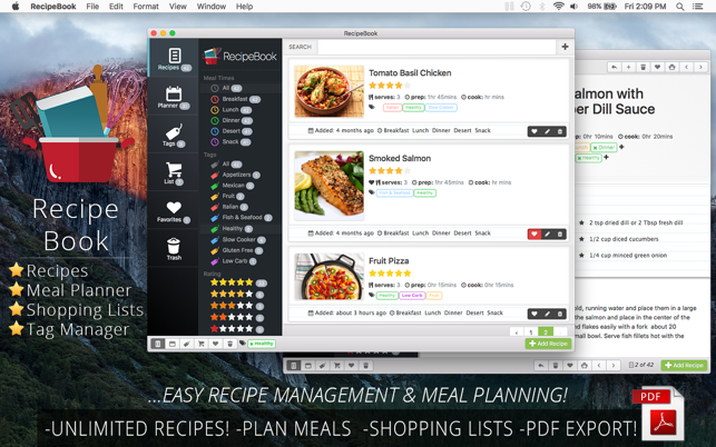 RecipeBook - Recipe Manager & Weekly Mea