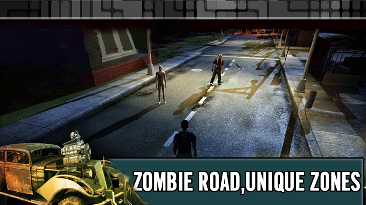 Zombie Road Highway:Free racing & shooting games screenshot-3