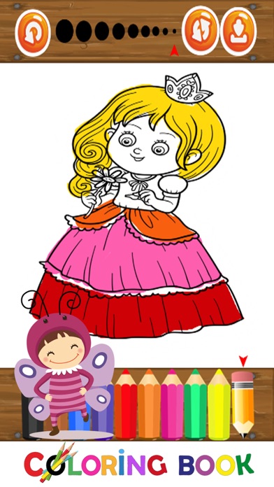How to cancel & delete Princessfairy and Mermaid Coloring Marker For Girl from iphone & ipad 4