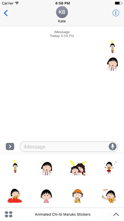 Animated Chi-bi Maruko Stickers For iMessage