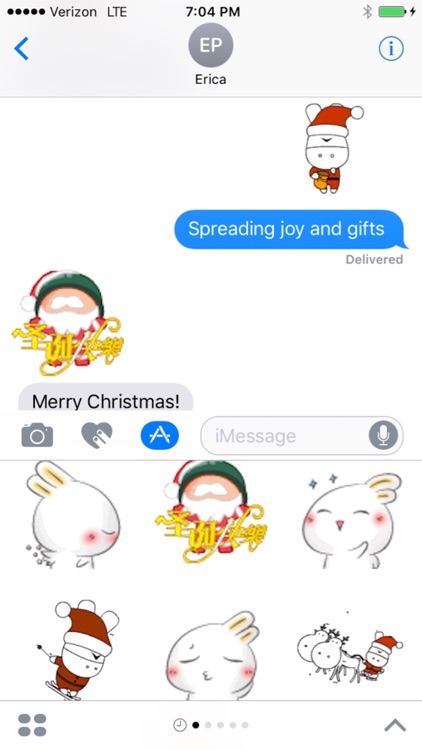 Bunny Christmas Emojis