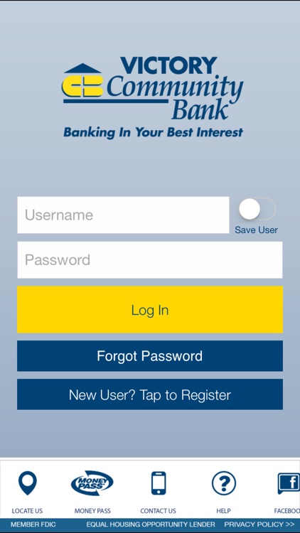 Victory Community Bank for iPhone