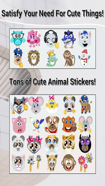 Cute Animal Emoji Keyboard - Personal Art Stickers by Anthony Lara