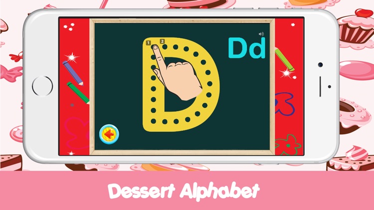 ABC Food Dessert Words Reading Coloring Kids Games