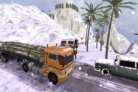 Grand Snow Truck Simulator : Cargo Truck Driver 3D screenshot 2