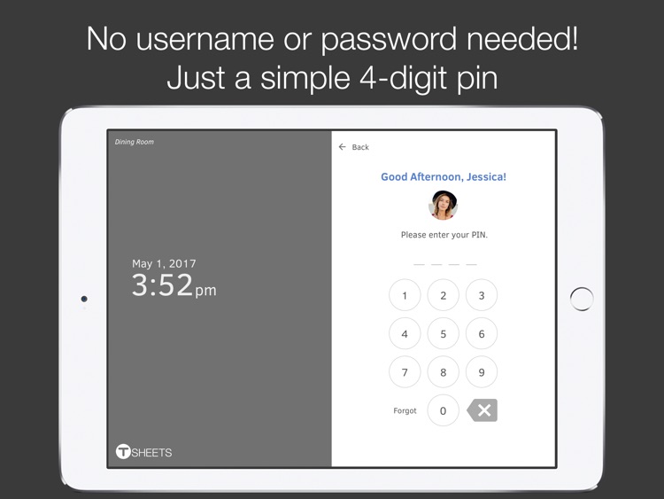 TSheets Time Clock Kiosk
