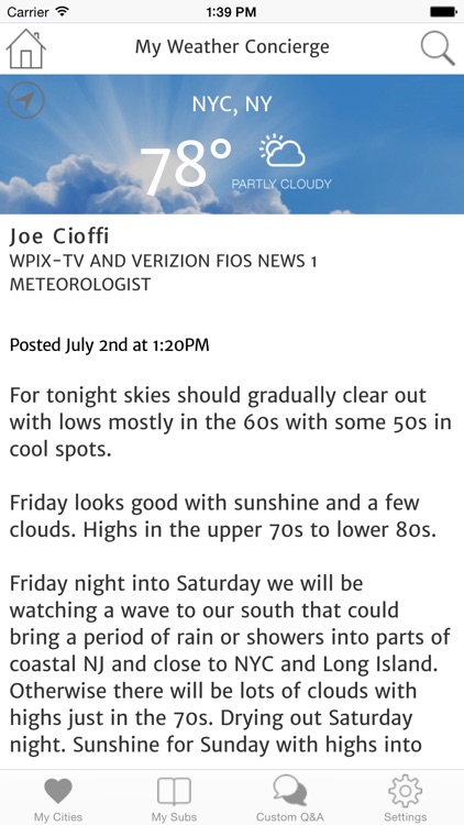 My Weather Concierge®