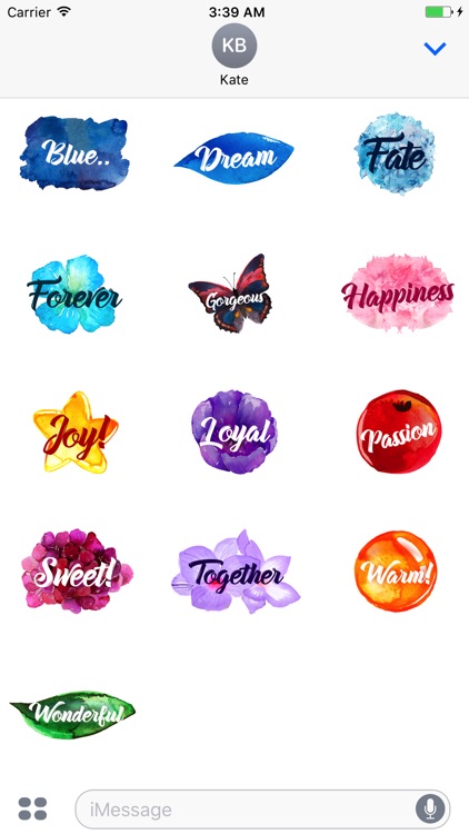 Sweet Watercolor Stickers by Paci