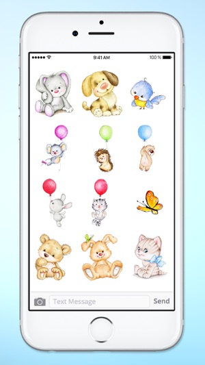 Cute Baby Animals Easter and Spring Sticker Pack(圖4)-速報App