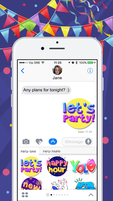 How to cancel & delete Party Time Stickers for iMessage – Fun.ny App from iphone & ipad 2