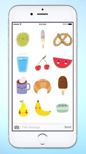 Super Cute Food Sticker Pack(圖5)-速報App